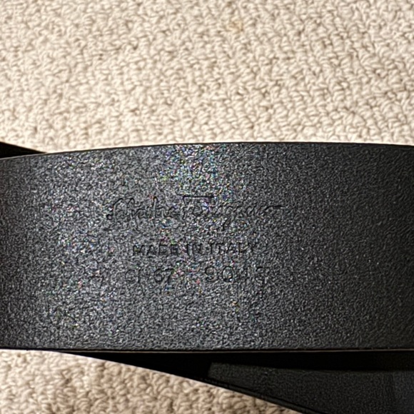 Ferragamo Black Men’s Gancini Belt Adjustable - Picture 3 of 3